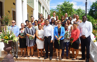 On the occasion of International Women’s Day, the President of the Republic, Mr Danny Faure, welcomed a group of women from the fisheries industry at State House.