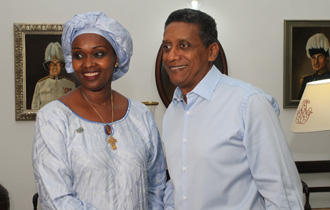 President Danny Faure received UN Resident Coordinator for Seychelles, Ms Christine N. Umutoni, at State House.
