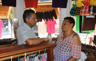 The President of the Republic visited various government institutions and agencies on La Digue.