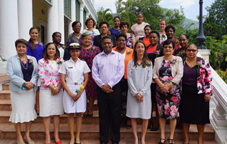 To commemorate International Women's Day 2017, which falls on the 8th March, the President invited women in key decision-making positions to State House to participate in a round table discussion.