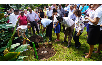 President Faure Commemorates World Environment Day 2017 with Coco De Mer Tree Planting at State House