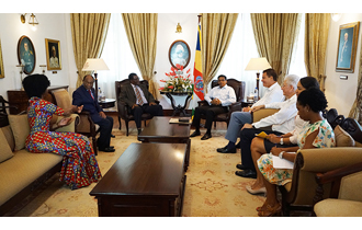President Danny Faure received a delegation from the SADC Electoral Advisory Council (SEAC) at State House.