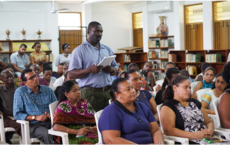 President Danny Faure visited Mont Fleuri Secondary School where he addressed teachers, management staff, and students during a special assembly.