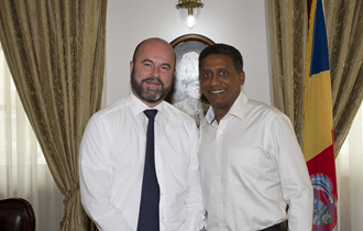 L’Ambassadeur de la Confédération Suisse auprès des Seychelles, S.E. Monsieur Philippe Brandt a rendu une visite de courtoisie au Président de la République, Monsieur Danny Faure à State House