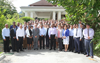 The President of the Republic, Mr Danny Faure, attended the official opening of the Conference on Financing Sustainable and Climate-Resilient Ocean Economies in Africa, held in Seychelles from 22 to 23 February, at the Savoy Resort.