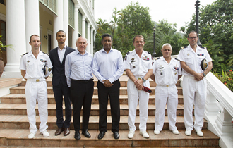Visite de courtoisie à State House - Echanges entre le Président Faure et le Commandant Supérieur des FAZSOI.