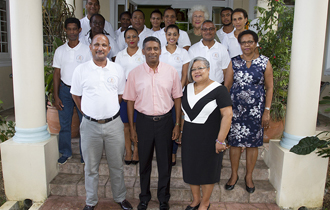 President Danny Faure this afternoon also visited the National Council for Children (NCC) as part of a series of visits to institutions to commemorate International Children's Day.