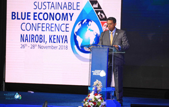 Nairobi, Kenya: The President of the Republic of Seychelles, Mr Danny Faure, addressed other Heads of State and high-level representatives of Government at the Leaders Commitment Segment, at the Kenyatta International Convention Centre, where the Global C
