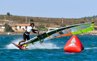 Young Seychellois windsurfer wins silver at Alacati Windfest PWA Youth and Junior Slalom World Cup in Turkey