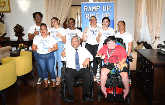 President Ramkalawan joins the “Ramp up Rise up Accessibility” campaign