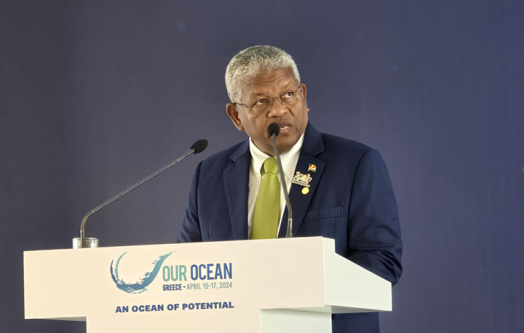 President Ramkalawan intervenes at the High Ambition and Partnerships for the High Seas at Our Ocean Conference