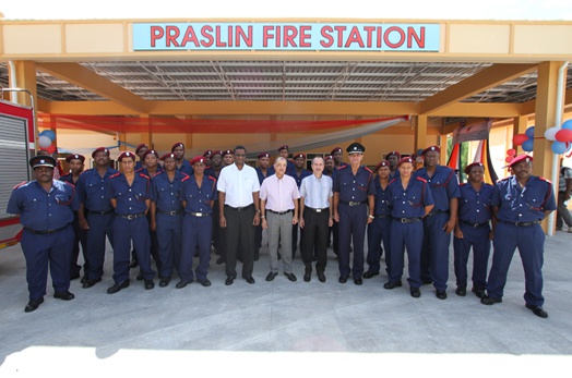 President Michel opens Praslin Fire Station- A 30 million Seychelles Rupee investment by the Seychelles Government President Michel opens Praslin Fire Station- A 30 million Seychelles Rupee investment by the Seychelles Government