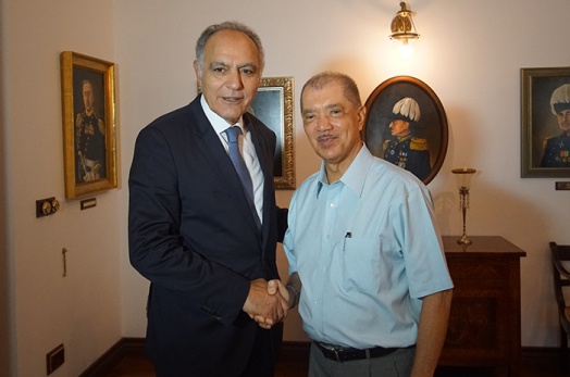 Le Président Michel reçoit le Ministre des Affaires étrangères du Maroc Le Président Michel reçoit le Ministre des Affaires étrangères du Maroc