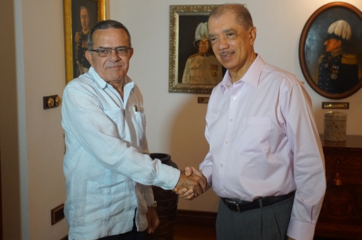 Cuban Ambassador bids farewell to President James Michel at State House Cuban Ambassador bids farewell to President James Michel at State House