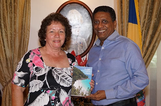 President Faure Meets Seychellois Author Mrs Tirant-Longhurst President Faure Meets Seychellois Author Mrs Tirant-Longhurst