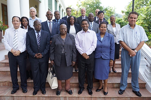 President Danny Faure Receives Judges of the COMESA Court of Justice President Danny Faure Receives Judges of the COMESA Court of Justice