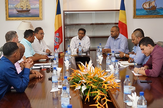 President Danny Faure receives members of Praslin Business Association President Danny Faure receives members of Praslin Business Association