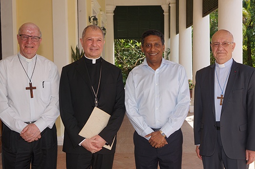 President Faure Receives Representative of the Roman Catholic Church President Faure Receives Representative of the Roman Catholic Church