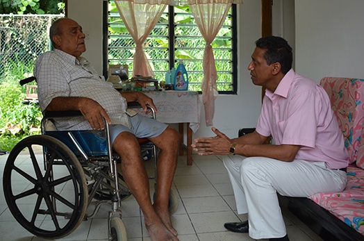 President Danny Faure visits Homes for the Elderly President Danny Faure visits Homes for the Elderly