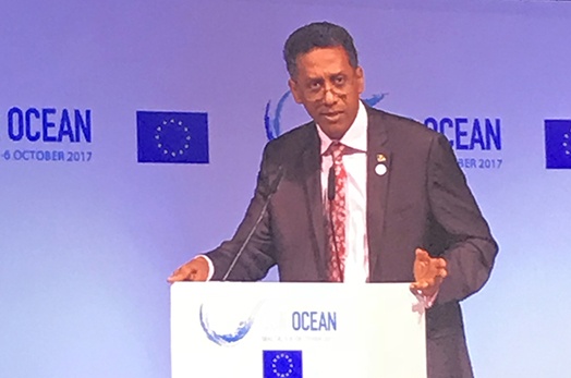 President Danny Faure delivers new commitment to safeguarding our Oceans President Danny Faure delivers new commitment to safeguarding our Oceans