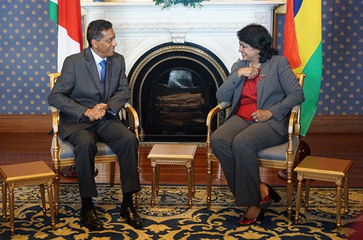 Courtesy Call on the President of the Republic of Mauritius Courtesy Call on the President of the Republic of Mauritius