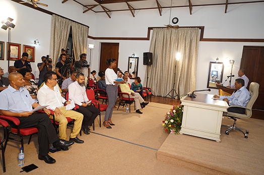 The President meets the Press during Second live Presidential Press Conference for 2019 The President meets the Press during Second live Presidential Press Conference for 2019