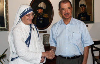 President Meets with Superior General of the Missionaries of Charity