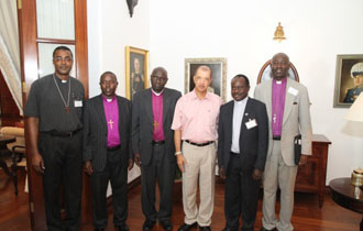 African Anglican Bishops meet with President Michel