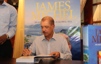 President Michel launches his new book "Island Nation in a Global Sea: The Making of the New Seychelles"