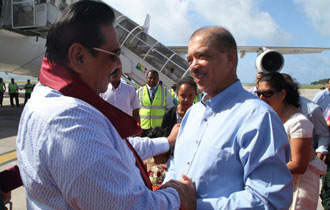 Sri Lankan President in Seychelles for second time; on three day official visit