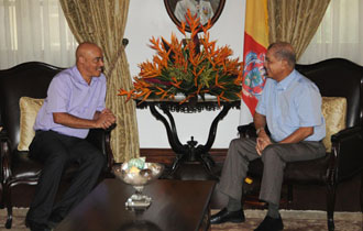 President Michel and Leader of the Opposition in the National Assembly meet to discuss National Issues