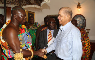 Seychelles President receives Royal Visitors from Africa at State House