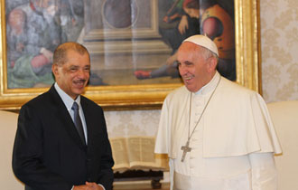 President Michel highlights the importance of peace and unity for the development of Seychelles during Vatican visit