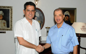 Spanish Ambassador Fernandez-Palacios pays farewell call on President Michel