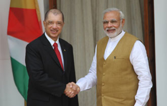 President Michel meets with Prime Minister Modi: Seychelles is a key strategic partner for India