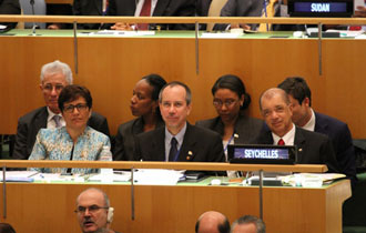 Seychelles President James Michel attends largest opening of UN General Assembly Debate