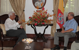 President Michel meets with the Secretary-General of the Indian Ocean Commission
