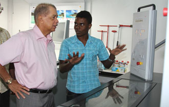 President Michel visits state-of-the-art facilities of NISA Press