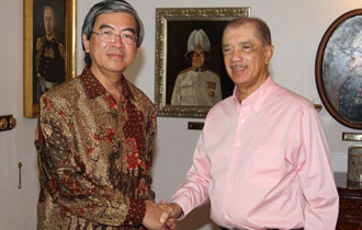 Indonesian Ambassador pays farewell call to President James Michel