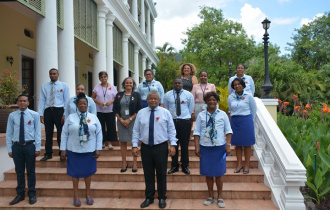 President Ramkalawan receives members of the Nurses Association of Seychelles