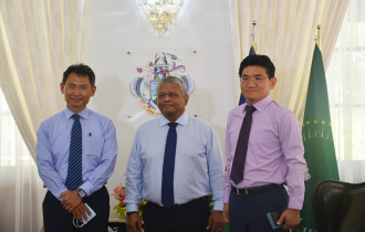 President Ramkalawan received the IMF Executive Director at the State House