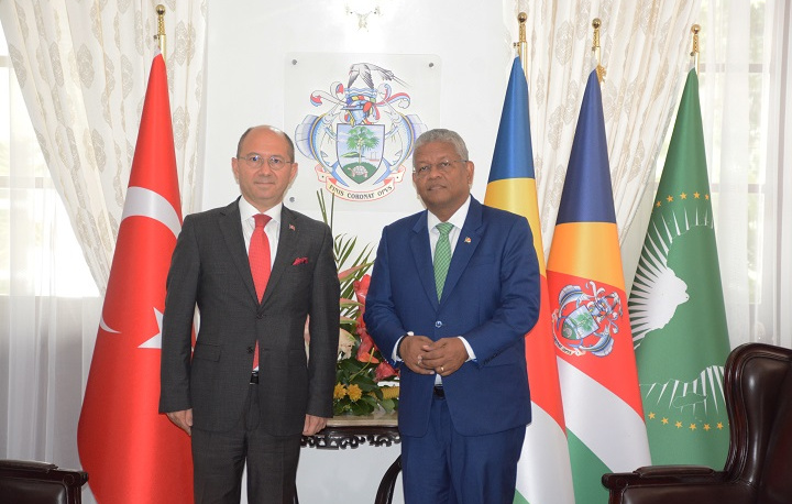 Seychelles President welcomed the accreditation of the new Turkish Ambassador