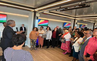 President Ramkalawan meets with members of Seychellois community in the UK