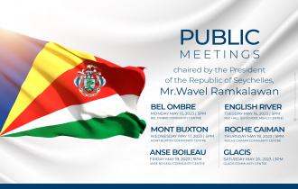 Public Meetings to be chaired by President Ramkalawan begins tomorrow