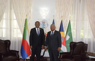 Visite de courtoisie du président de l'Assemblée nationale de l'Union des Comores à State House