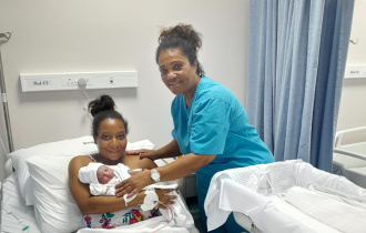 First baby delivered at the St Mary's Hospital on La Digue