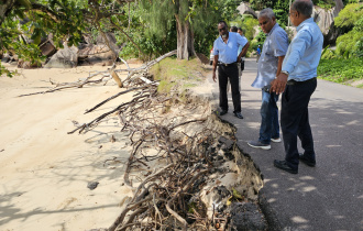 President Ramkalawan visits key projects on Praslin and La Digue