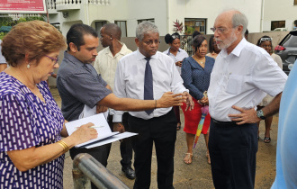President Ramkalawan visits key locations Les Mamelles District