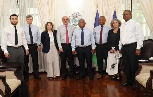 President Ramkalawan Welcomes Climate Parliaments Delegation at State House