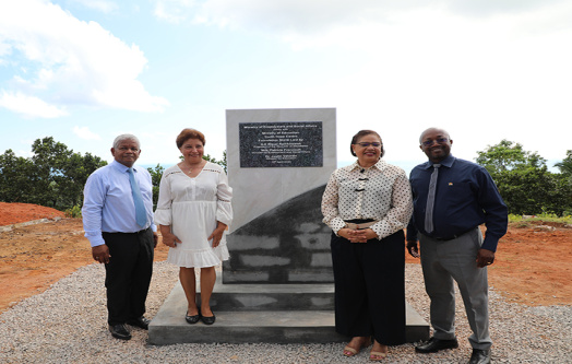 President Ramkalawan Attends Foundation Stone Laying Ceremony for Youth Hope Center at Bon Espoir